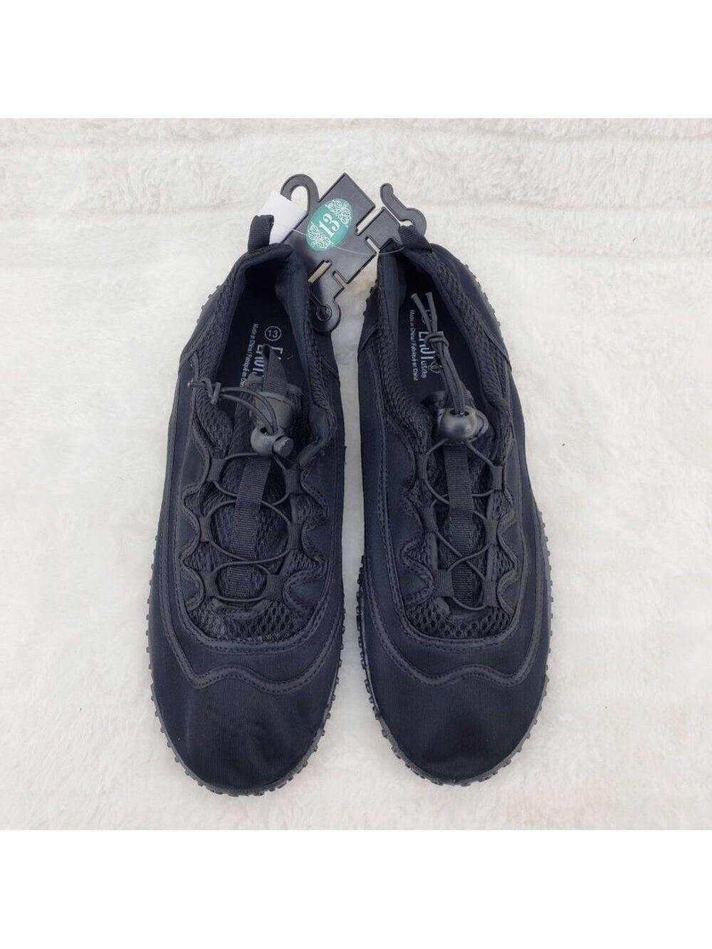 Men size 13 Aqua Water Shoes Black Quick Dry